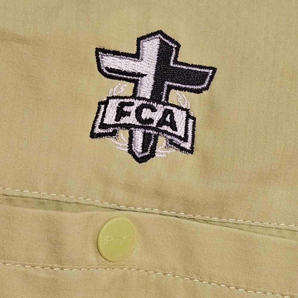 NWT FCA Men's PFG Tamiami™ II Short Sleeve Shirt, Chartreuse Green - Size Large - Picture 3 of 10